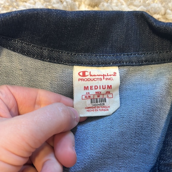 Denim Jacket by Champion Reverse Weave nwot - Picture 5 of 6